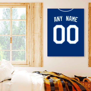 Kansas City Jersey Custom Canvas Print Wall Art for Boy Girl Men Women Baseball Personalized Canvas Art